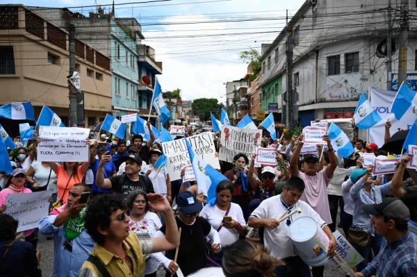 Protests erupt in Guatemala over alleged vote meddling